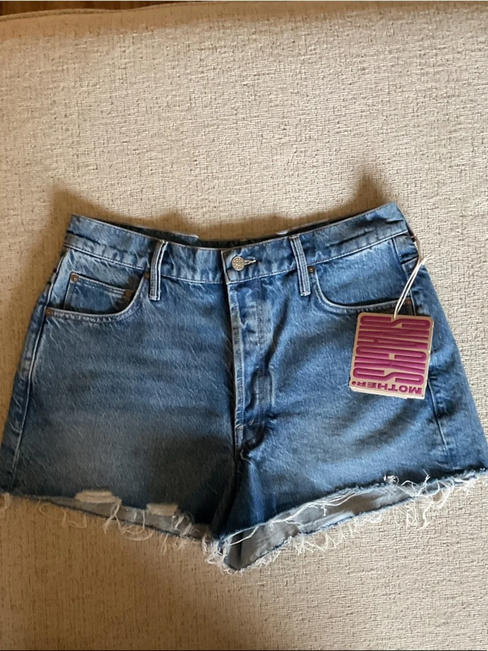 MOTHER  Snacks The Main Course Short Fray Chew Toy 30 NWT Style 4333-1321 - Picture 3 of 13